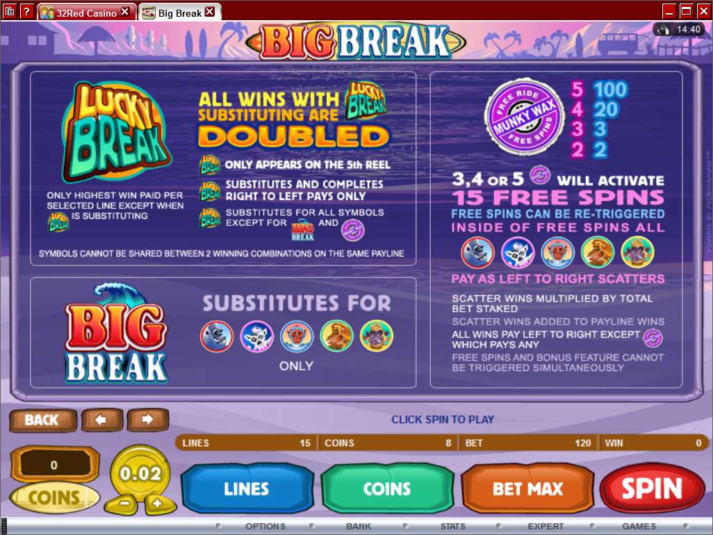 Big Break™ Slot spel spela gratis i Microgaming Online Casinon Big Break™ Slot spel spela gratis i Microgaming Online Casinon